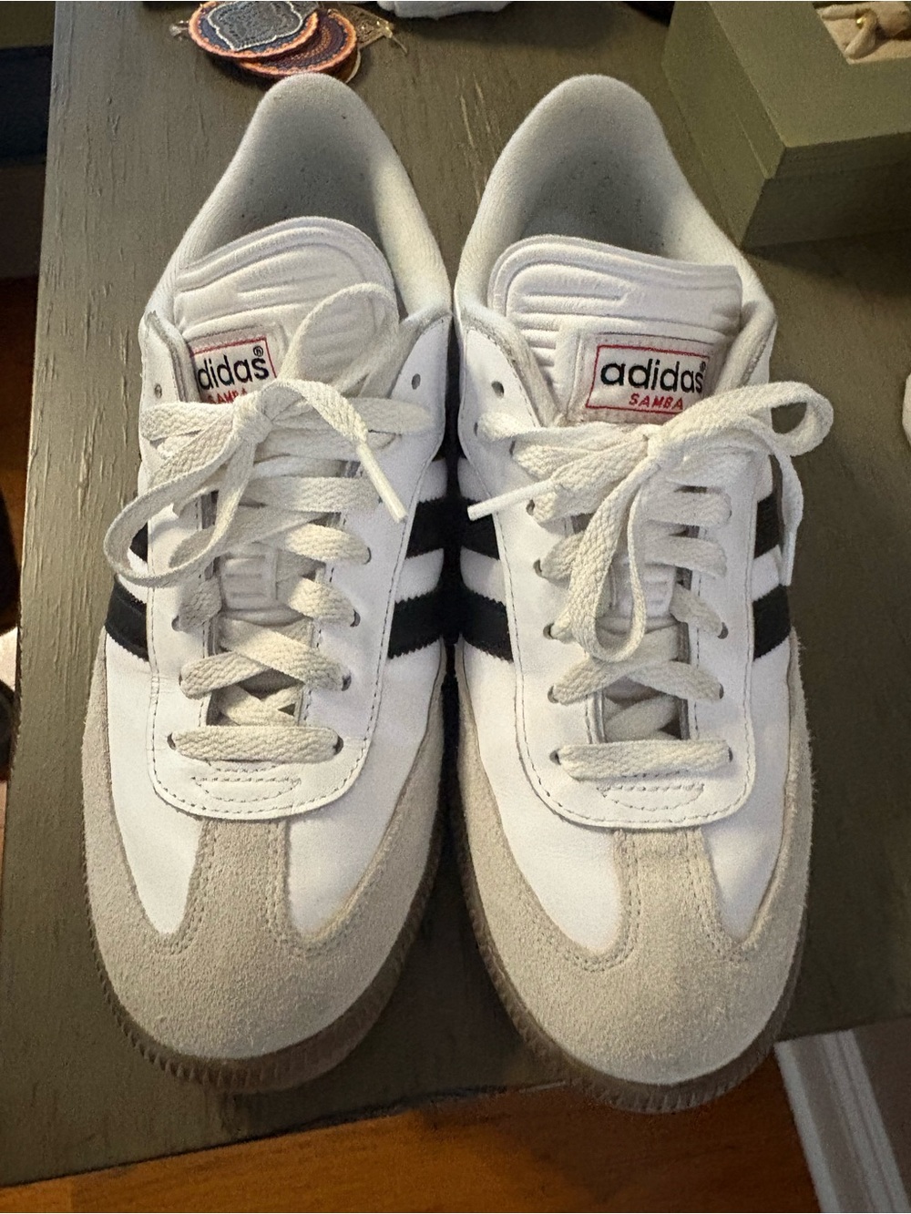 Adidas Samba Men's White Black Classic Sneakers
